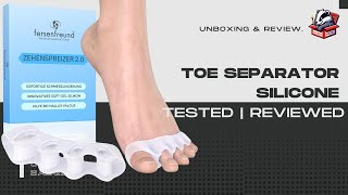 FERSENFREUND Premium Toe Separator Silicone Toe Spacer for Hammer Toes Corrective Gel for Women Men [upl. by Eemia]