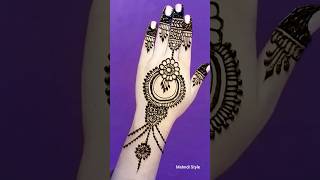 Easy Simple Beautiful Mehndi Design for Hand  Mehndi Design mehndi [upl. by Yenhpad]