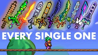 EVERY Sword Youll Need in Terraria in Under 6 Mins [upl. by Ashwin437]