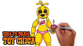 How to Draw Toy Chica FNAF 2 Video Lesson [upl. by Cleaves]