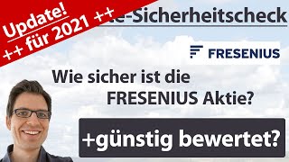 Fresenius Aktienanalyse – Update 2021 Wie sicher ist die Aktie günstig bewertet [upl. by Eilrebmik103]