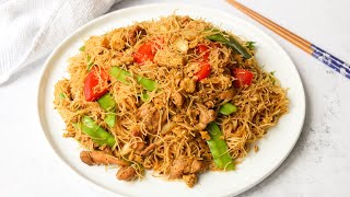 30min Flavourful Singapore Curry Noodles [upl. by Nnaear880]