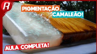 Como fazer sua primeira RIVER TABLE  SEM CORTES A MESA mais SIMPLES de fazer com resina Epoxi [upl. by Kral]