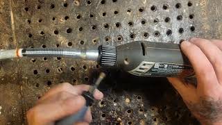 Dremel flex shaft  Installing it to your Dremel [upl. by Atrahc]