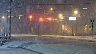 Snowfall in Franklin New Jersey [upl. by Chlori]