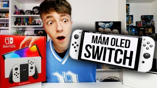 NINTENDO SWITCH OLED UNBOXING ČESKY [upl. by Monda66]