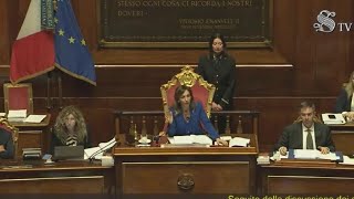 Accesa discussione in Aula al Senato tra Borghi IV e Casellati ecco il video [upl. by Iran]