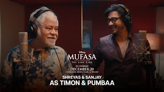 Shreyas amp Sanjay as Timon amp Pumbaa  Mufasa The Lion King  In Cinemas 20 December [upl. by Elayor571]