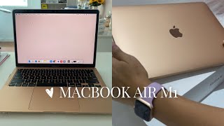 MacBook Air 2020 M1  acessórios  unboxing [upl. by Henrieta]