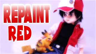 Doll Repaint Pokemon trainer Red [upl. by Ralf168]