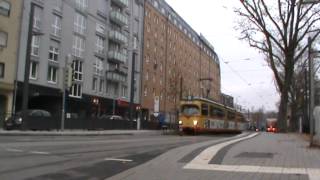 VBK Düwag GT8 Wagen 213 in Karlsruhe auf der Linie 5 [upl. by Patricia367]