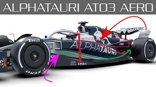 AlphaTauri AT03  Aerodynamics Analysis and Initial Thoughts [upl. by Nylhtiak81]