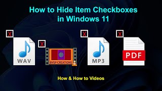 How to remove checkbox in windows 11  How to remove tick mark amp box on selected filesHow to Videos [upl. by Drobman]