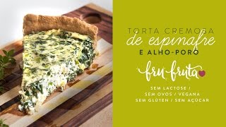 Como Fazer Torta Salgada Saudável Quiche Vegana [upl. by Melisa487]