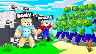 ¡BUNKER SEGURO vs 1000 ZOMBIES 💥🧟‍♂️😨 PANCRACIO en MINECRAFT con DANY [upl. by Aieka]