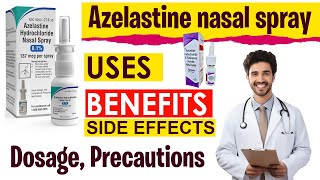 Azelastine nasal spray USES  BENEFITS  Side Effects  How to use azelastine nasal spray [upl. by Lednar]