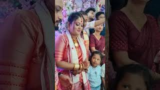 Assamese wedding song wedding assamese biya youtubeshorts youtube assam cake ringceremony [upl. by Llekim]