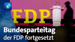 FDP setzt Bundesparteitag in Berlin fort [upl. by Oflodur]