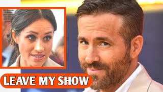 LEAVE MY SHOW Ryan Reynolds ANGRILY Tells Meghan Markle to LEAVE Deadpool amp Wolverine Premiere [upl. by Methuselah]