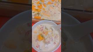 Simple amp Tasty Fruit Cream  No Cooking only takes 5 mins to prepare  Easy and super delicious [upl. by Adierf]