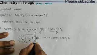 Class11Solvay process explanation in Telugu [upl. by Aromat601]