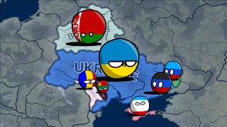 HOI4 Timelapse Eastern Europe Battle Royale [upl. by Alegnave]