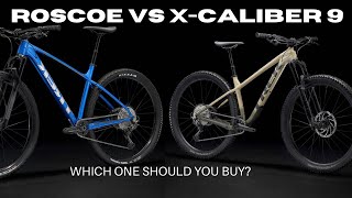 Trek Roscoe 9 VS Xcaliber 9  Is it Worth the money  Riding the transcanadatrail [upl. by Nohs]