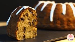 Pan de PLÁTANO con chispas de CHOCOLATE fácil y delicioso pastel con ingredientes naturales 🥧🍌 [upl. by Hasila]