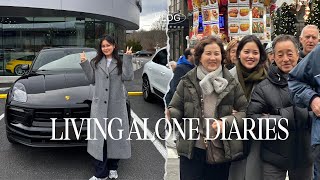 Living Alone Diaries  Buying my first car parents in NYC for the holiday mukbang life updates [upl. by Quill856]