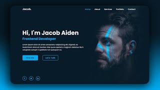 Personal Portfolio Website using HTML amp CSS [upl. by Sirred]