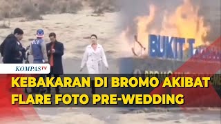 Kebakaran di Bromo Dipicu Flare Foto Prewedding Lokasi Sempat Ditutup [upl. by Kathie]