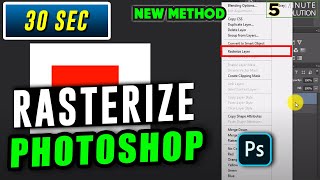 How to rasterize in photoshop 2024 [upl. by Zared]