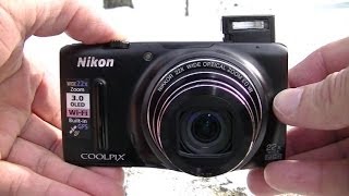 Nikon Coolpix S9500 Video Test Day amp Night Winter Видео тест [upl. by Tammy]