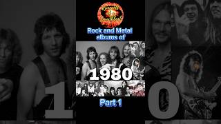 Rock amp Metal albums of 1980 Part 1 RockMetal metalalbums rockalbum 1980 1980smusic rock short [upl. by Nnalyrehs]