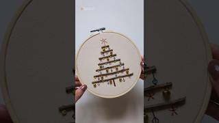 Twig Christmas Tree kits are coming 🎄 embroidery handembroidery embroiderydesign [upl. by Hallock]