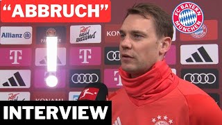 quotWie geht es Ihnenquot Manuel Neuer bricht das Interview nach dieser Frage ab [upl. by Akcirahs]