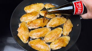 A single ingredient and the chicken wings will melt in your mouth Coca cola chicken wings recipe [upl. by Leandra632]