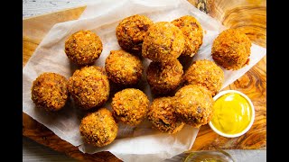 Bitterballen  Dutch Crispy Deep Fried Meatballs [upl. by Eseenaj695]