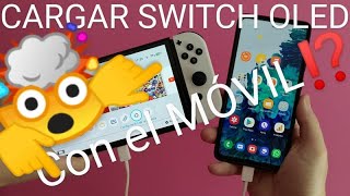 🔋 🔌 CARGAR NINTENDO SWITCH OLED con el MÓVIL 📲 TRUCOS que NO SABÍAS de SWITCH OLED 1 SHORTS [upl. by Aicirtal653]