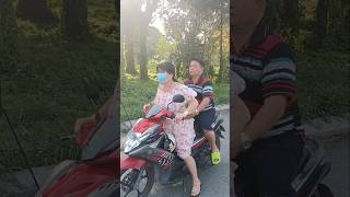 I thought he wasnt afraid of falling off his motorbike🤪🤣 funny shorts [upl. by Alusru]