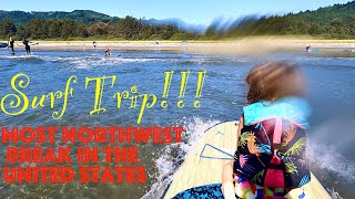 Surf Trip To Hobuck The most Northwest break in the entire continental United States [upl. by Bunns24]