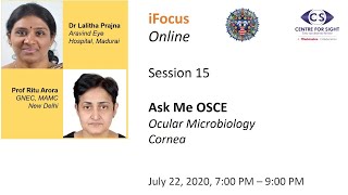 iFocus Online Session 15 OSCE in Ocular Microbiology and Cornea Segment 1 [upl. by Akinert]