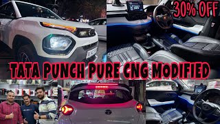 2024 Tata Punch Pure Cng Modified  Punch Modification With 30 Discount  Tata Punch Modified 🔥 [upl. by Ennoirb]