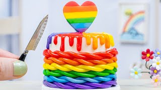 Amazing Rainbow Cakes By Yummy Bakery  How To Make Rainbow Fondant Cake Decorating Ideas [upl. by Weig708]