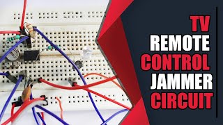 TV Remote Control Jammer Circuit using IC 555 [upl. by Ennaisoj]