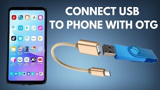 How to connect a USB Pen Drive to Android phone with USB OTG photos and file transfer [upl. by Greenebaum]