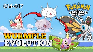 How To Evolve Wurmple Into Dustox and Beautifly  Hoenn Pokedex [upl. by Arbba]