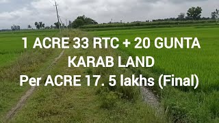 1 ACRE 33 RTC  20 GUNTA KARAB LAND  Mahadevu 9448622855 panchamukhiproperties [upl. by Malilliw]