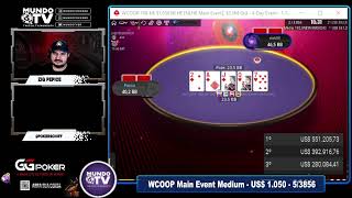 US 1 MILHÃƒO PARA O CAMPEÃƒO  BRASILEIROS NAS MESAS FINAIS DO MAIN EVENT DO WCOOP [upl. by Anrol563]