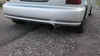 10 Honda Civic Ricer exhaust [upl. by Eadahs977]